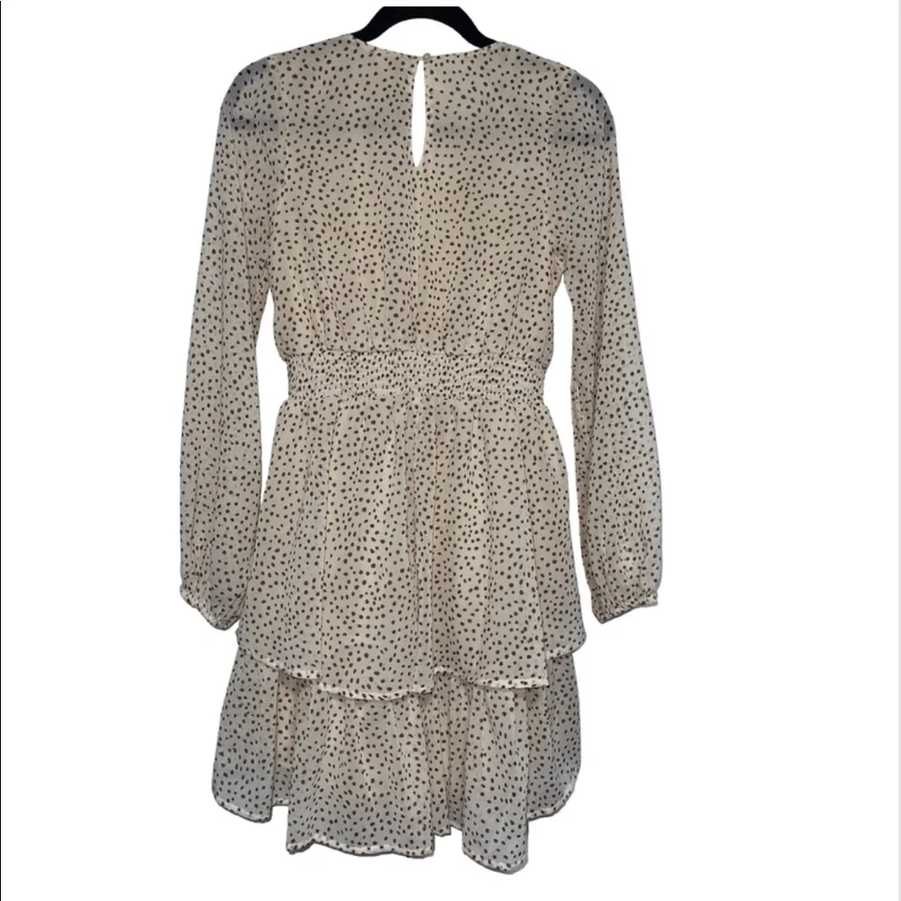 Cream Mini Ruffle dress - Picture 2 of 3